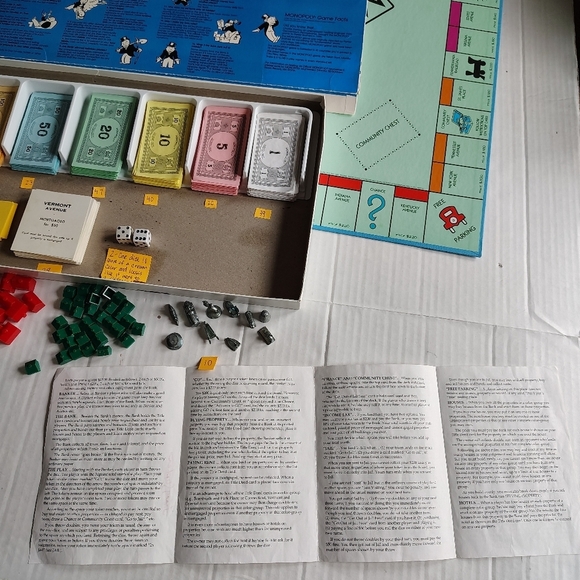 Vintage Monopoly Real Estate Trading Game By Parker Brothers Ages 8 To Adult - Picture 4 of 15